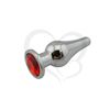 Plug anal con joya roja medium